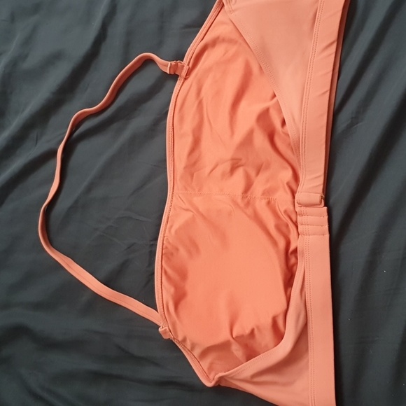 Forever 21 plus size pink/coral swim top - Picture 2 of 3
